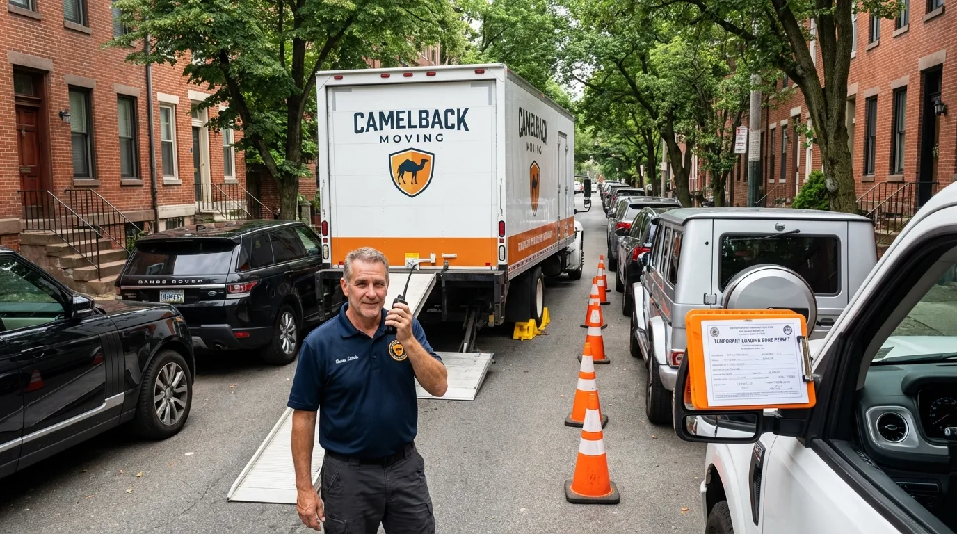 City street loading permit setup in Hockessin, DE